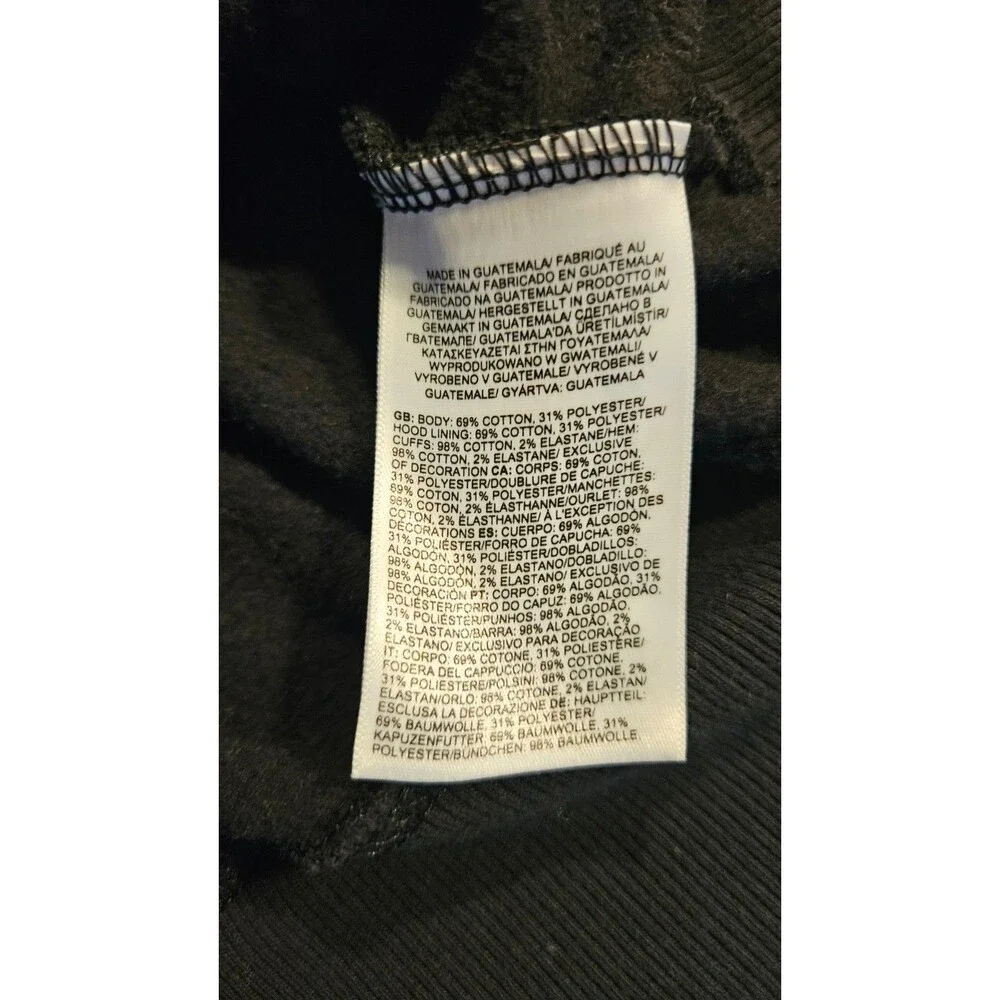 Men's The North Face Half Dome Logo Black Pullover Drawstring Hoodie Size XL